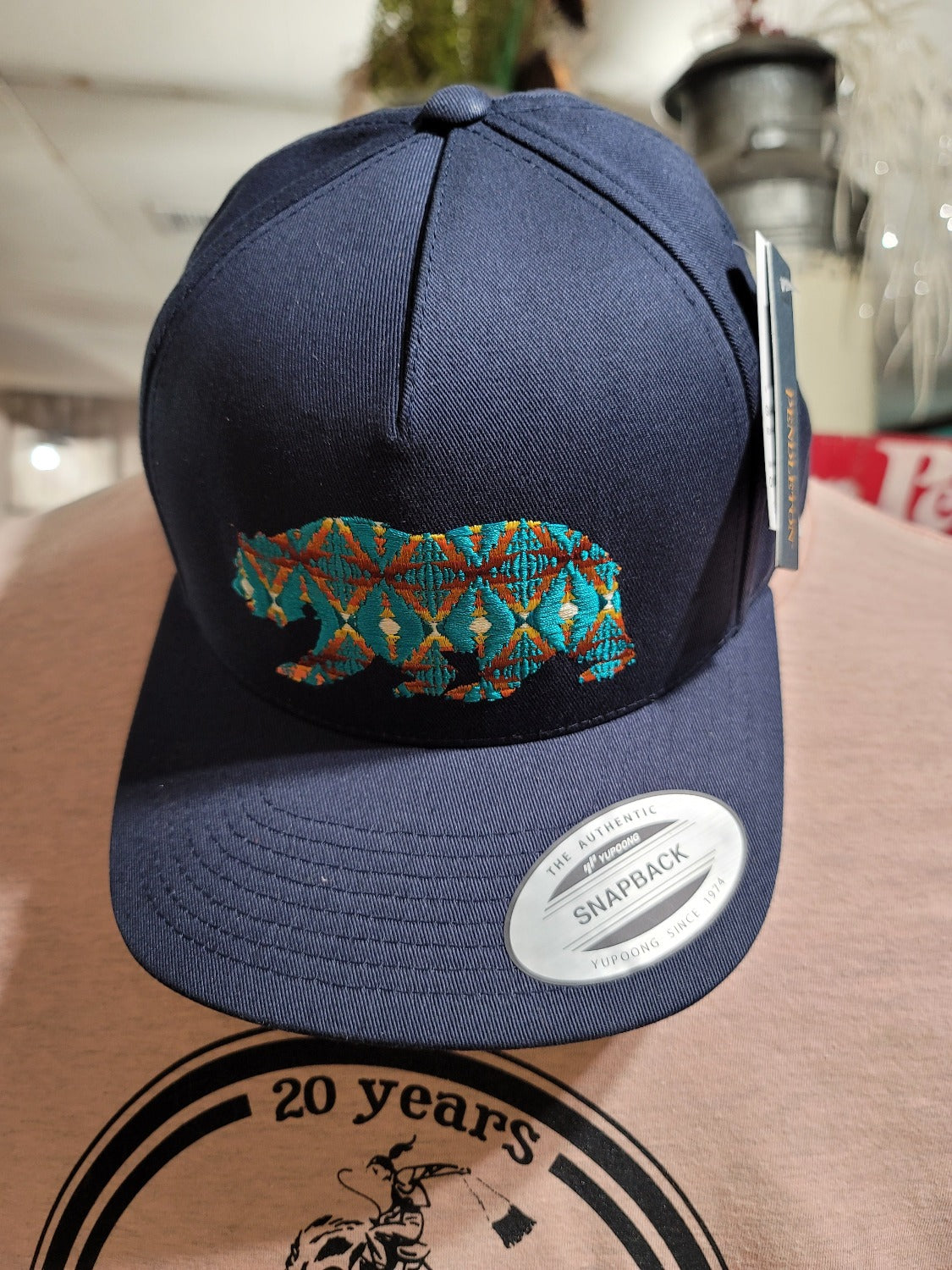 Pendleton® Bear Embroidered Ball Cap, Navy