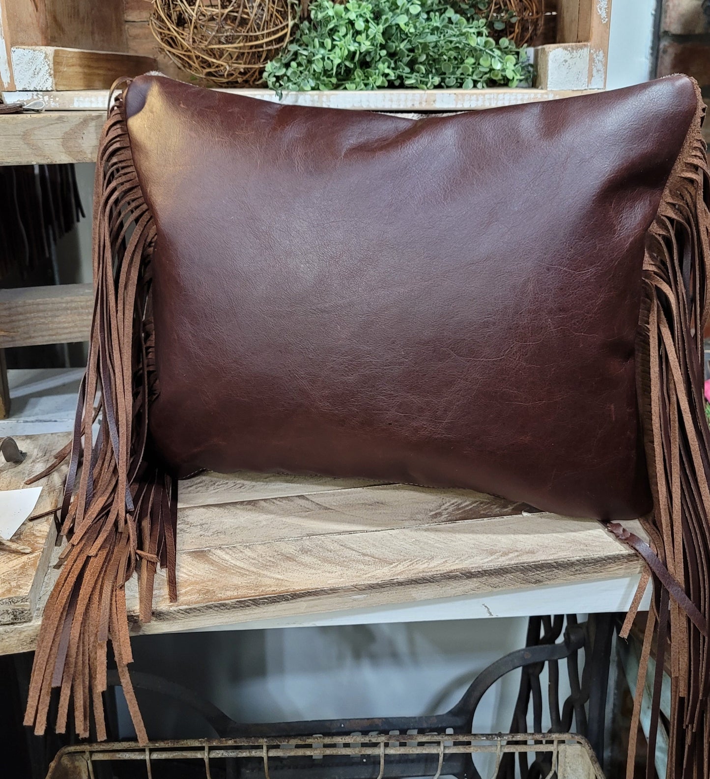 Bronc Rider Leather Pillows #202 #201