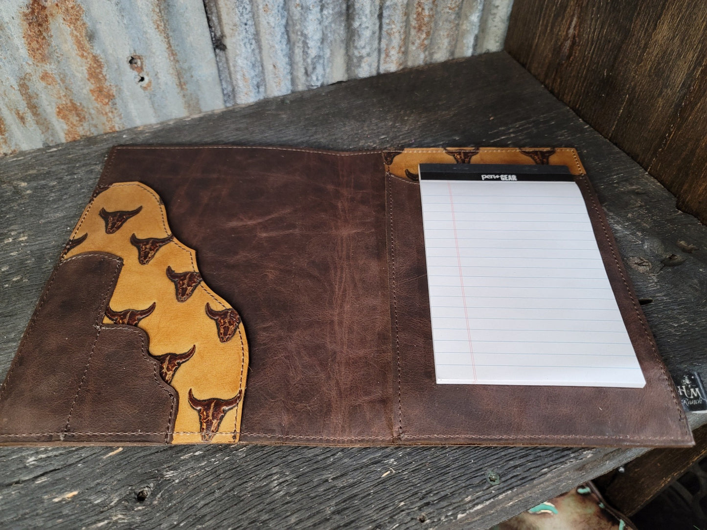 Western Leather Notepad, Medium #9708