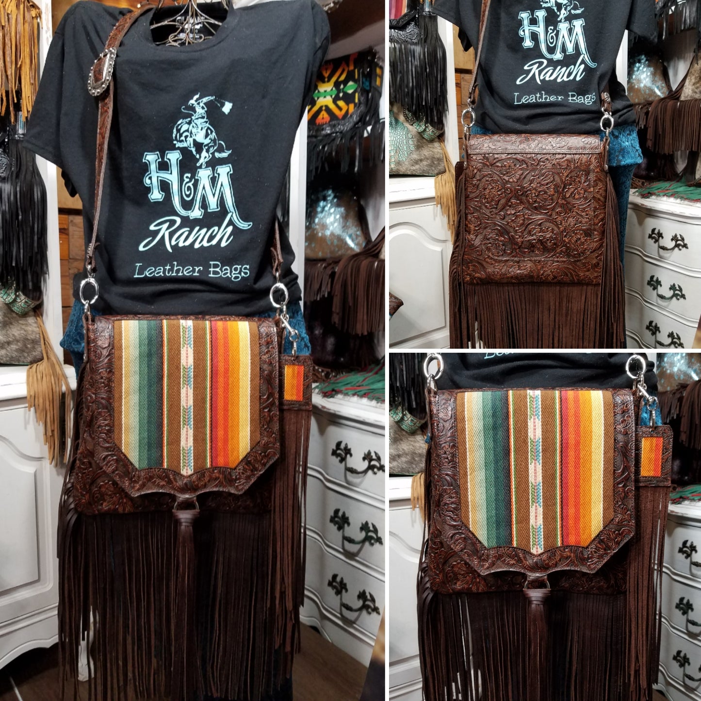 Saddle Bag Mid Rise, Serape Sunset Orange