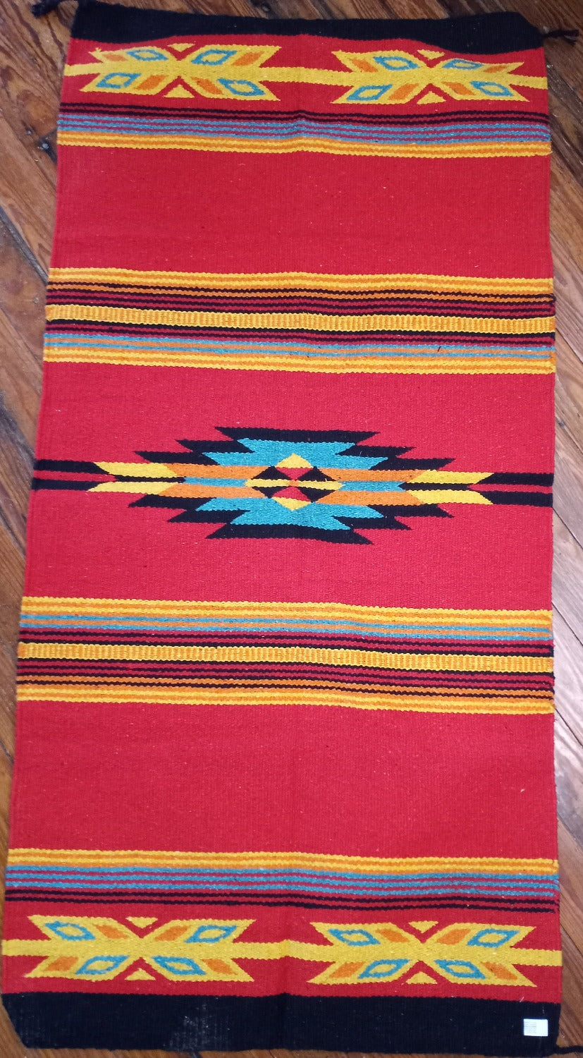 Southwestern Inspired Rug,  30 x 60" , various colors