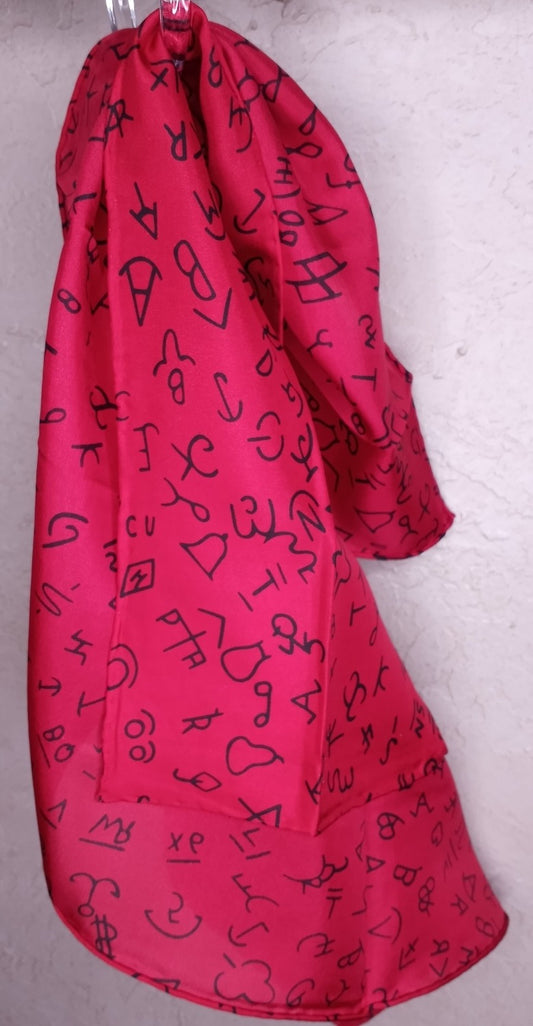 Silk Wild Rag color brand Red xs