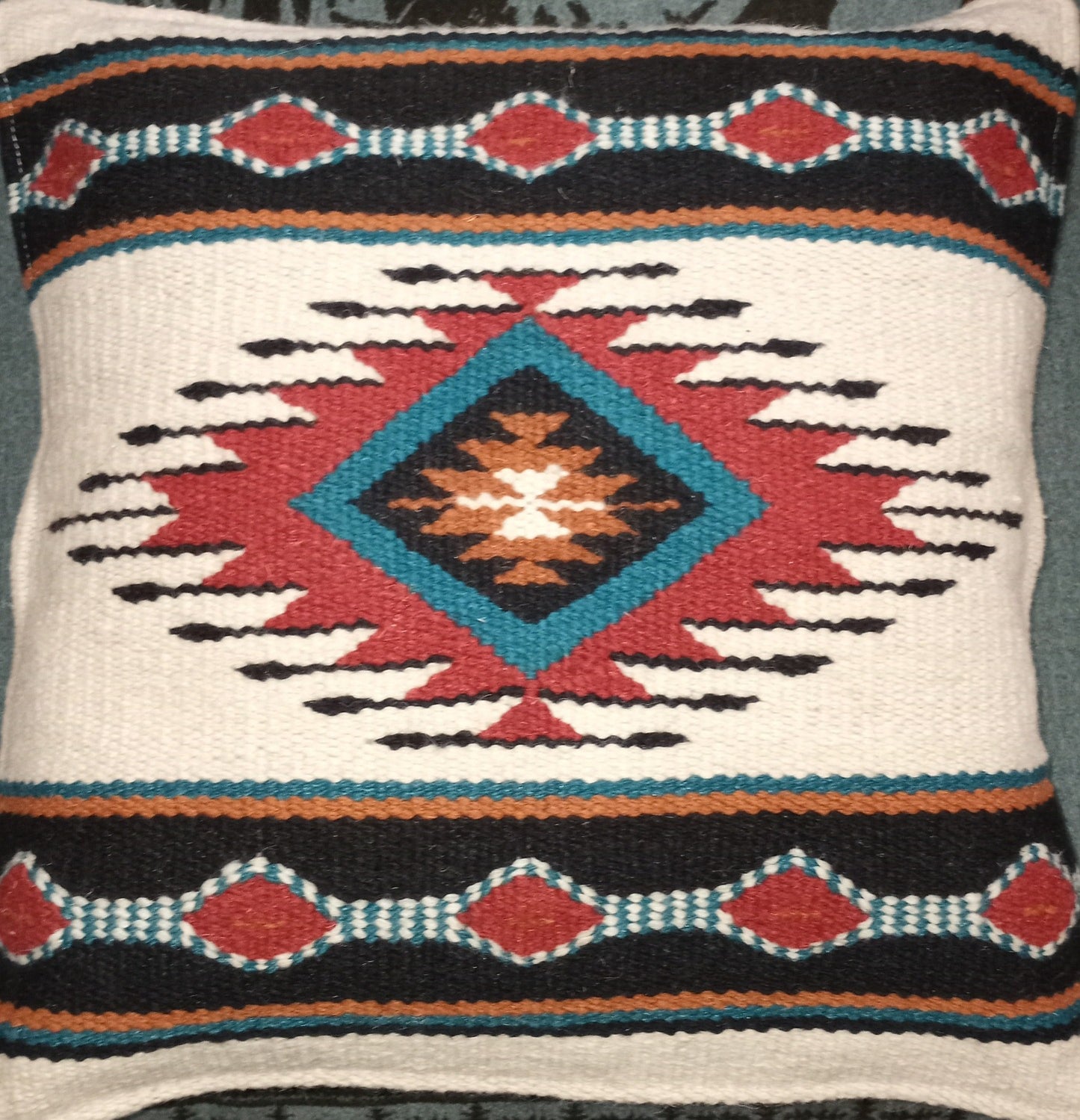 Southwestern Inspired Woven Pillow - Various Colors