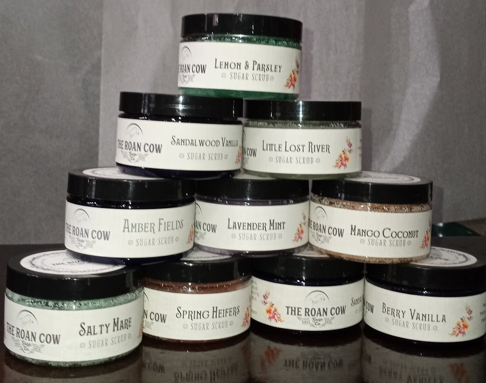 Roan Cow sugar scrubs - various fragrances